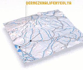 3d view of Qermez Khalīfeh-ye ‘Olyā