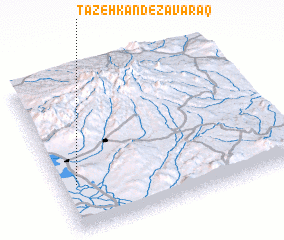 3d view of Tāzeh Kand-e Zavāraq