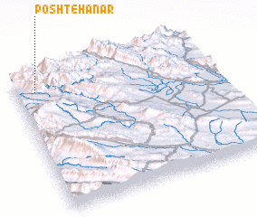 3d view of Posht-e Hanār