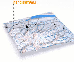 3d view of Aşağı Seyfǝli