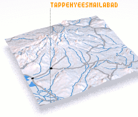 3d view of Tappeh-ye Esmā‘īlābād