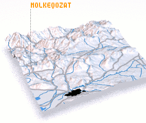 3d view of Molk-e Qoẕāt