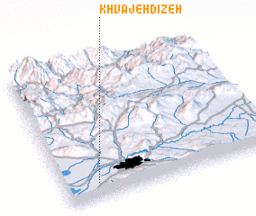 3d view of Khvājeh Dīzeh