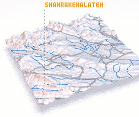 3d view of Shahrak-e Halateh