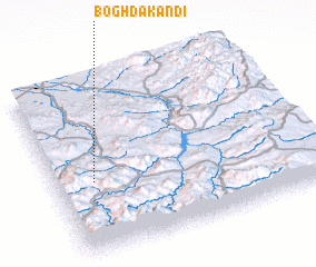 3d view of Boghdā Kandī