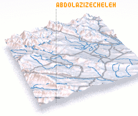 3d view of ‘Abd ol ‘Azīz-e Cheleh