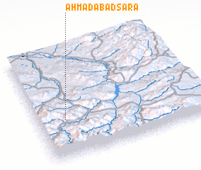 3d view of Aḩmadābād Sarā