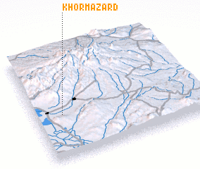 3d view of Khormā Zard