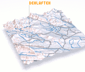 3d view of Deh Lafteh