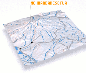 3d view of Mehmāndār-e Soflá