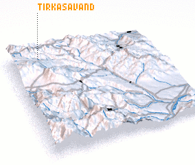 3d view of Tirkǝşǝvǝnd