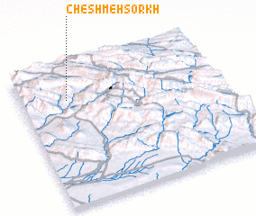 3d view of Cheshmeh Sorkh