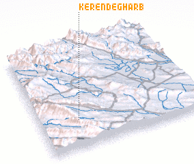 3d view of Kerend-e Gharb