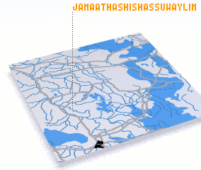 3d view of Jamā‘at Hashīsh as Suwaylim