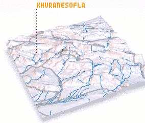 3d view of Khūrān-e Soflá