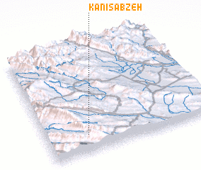 3d view of Kānī Sabzeh