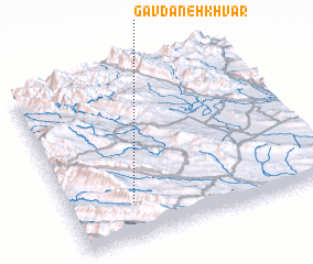 3d view of Gāvdāneh Khvār