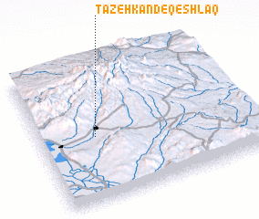 3d view of Tāzeh Kand-e Qeshlāq