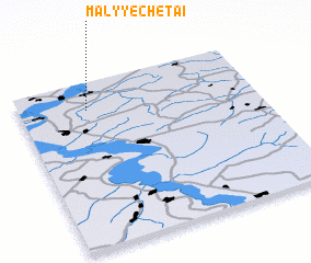 3d view of Malyye Chetai