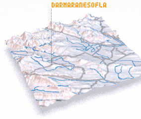 3d view of Darmarān-e Soflá