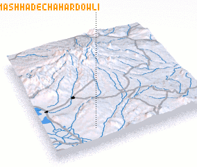 3d view of Āghcheh Mashhad-e Chahār Dowlī