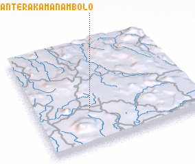 3d view of Antsahatanteraka-Manambolo