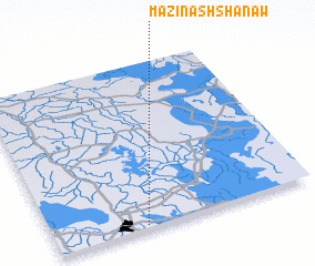 3d view of Māzin ash Shanāw