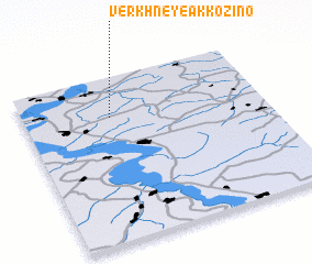 3d view of Verkhneye Akkozino