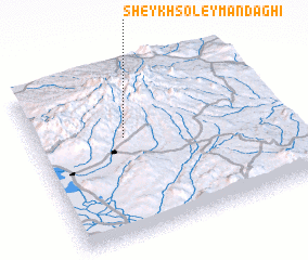 3d view of Sheykh Soleymān Dāghī