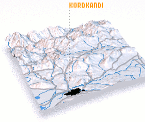 3d view of Kord Kandī