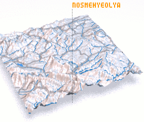 3d view of Nosmeh-ye ‘Olyā