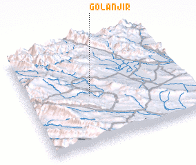 3d view of Gol Anjīr