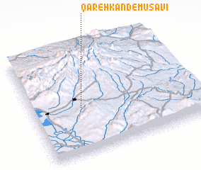 3d view of Qareh Kand-e Mūsavī