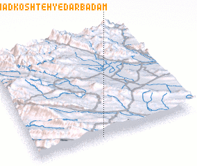 3d view of Aḩmad Koshteh-ye Dārbādām