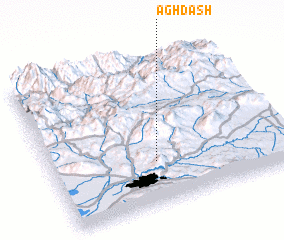 3d view of Āgh Dāsh