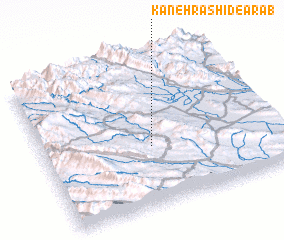 3d view of Kaneh Rashīd-e ‘Arab