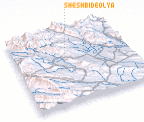 3d view of Shesh Bīd-e ‘Olyā