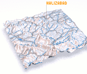 3d view of Halīzābād