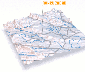 3d view of Nowrūzābād