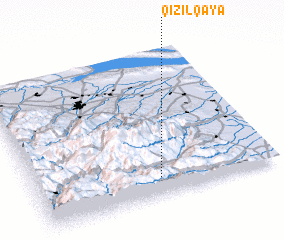 3d view of Qızılqaya