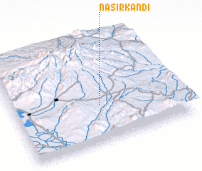 3d view of Naşīr Kandī