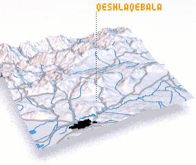 3d view of Qeshlāq-e Bālā