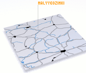 3d view of Malyye Ozimki