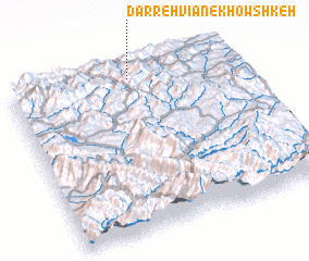 3d view of Darreh Vīān-e Khowshkeh