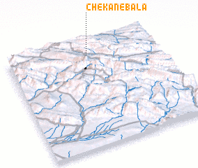 3d view of Chekān-e Bālā