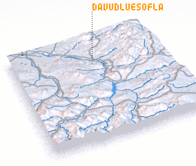 3d view of Dāvūdlū-e Soflá