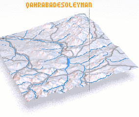 3d view of Qahrābād-e Soleymān