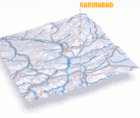 3d view of Karīmābād