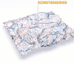 3d view of Nizhniy Aradirikh