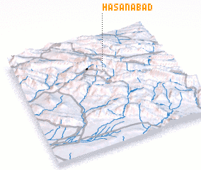 3d view of Ḩasanābād